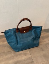 Original Longchamp Le Pliage M blau Tasche Shopper wie neu