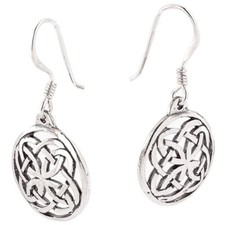 Ohrhänger, Ohrringe keltischer Knoten  Irischer  Celtic Ohrschmuck 925er Silber