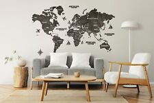 Holz Weltkarte 150 x 90 cm