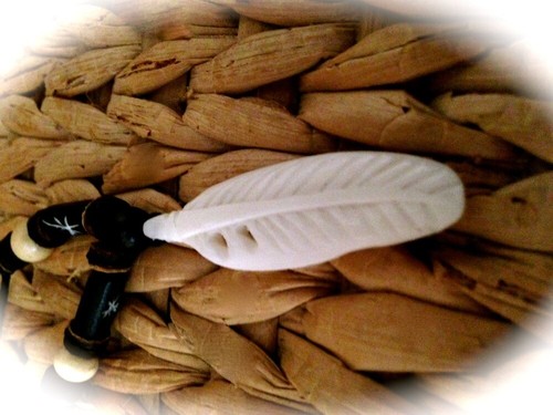 Halskette feder schmuck - halskette,