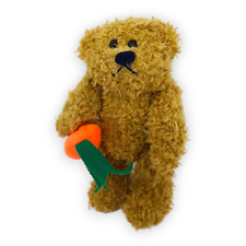 Teddy Bär Spinnrad Braun Möhre Bären Teddybär Beweglich 15 cm Stofftier Plüsch