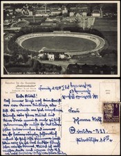 Ansichtskarte Chemnitz Luftbild Radrennbahn Fabriken 1934