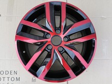 1x Alufelge 17 Zoll 6.0" 5x112 50ET Glanz Schwarz 2K5601025K VW Caddy Rim Wheel