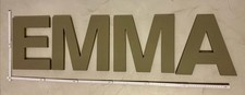 3D Schriftzug Emma Holz