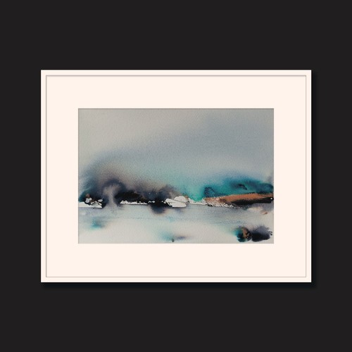 Original aquarell bild - original,