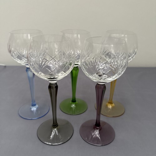 5er set farbiges kristallglas - 5er,