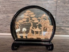 Korkschnitzerei Im Holzrahmen