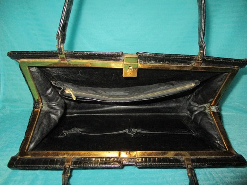Vintage größere echt leder - vintage,