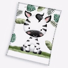 Zebra Leafy Decke - Fleece