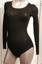 Body Größe 2 (S eu) Wolle und Seide Dana Pisarra Parigi schwarz