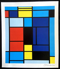 Piet mondrian lithographie - mondrian, coa