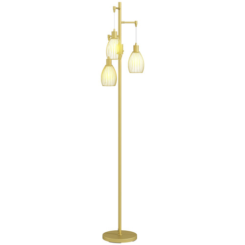 Stehlampe flammig industrial - stehlampe,