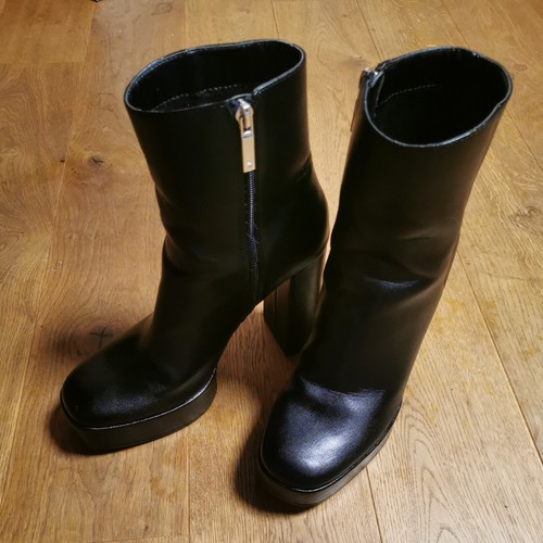 Zara ankle boots plateau - zara,