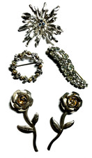 5 x vintage Brosche