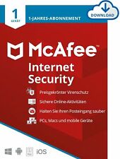 McAfee Internet Security 2025 - 1, 3, 5 oder 10 Geräte 1 Jahr E-Mail