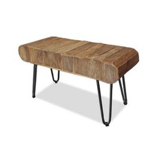 Sitzbank 90 cm Teakholz massiv