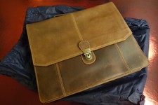 Buckle & Seam Sierra Aktentasche, Ledertasche, Laptop Tasche, Neu, Nachhaltig