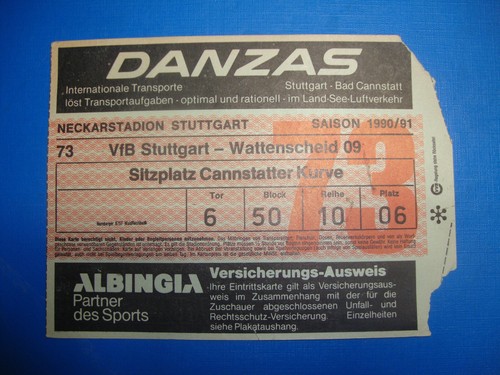 Ticket vfb stuttgart sg - stuttgart,