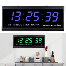 Wohnzimmer Grün/Blau Wanduhr Digitaluhr Küchenuhr Mit Beleuchtung Wanduhr Uhr