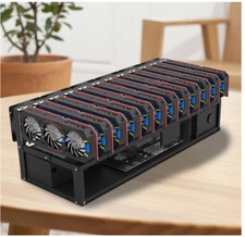 6/8/12 GPU-Mining-Gehäuse Open Air Rig Mining Miner Case Frame Halterung Rahmen