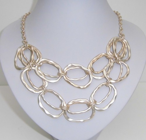 Halskette collier goldfarbig - halskette,