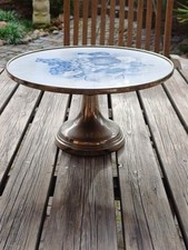 alte Kuchen/Tortenplatte-Porzellan, auf Fuß ca 1920/30