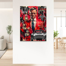 James Bond 007 Leinwand Bild