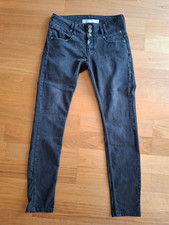 TIMEZONE Jeans schwarz, vermutlich Gr. 38, Mid waist, schmales Bein