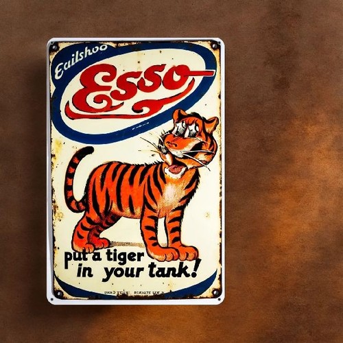 Blechschild esso tiger - blechschild,