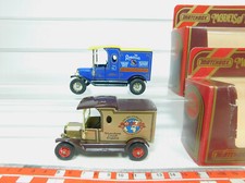 2x Matchbox Y-12 Lieferwagen Ford Model T: Rosella+Motor 100, s.g.+OVP #BO965-1