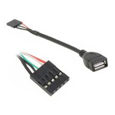 M31 USB Kabel Adapter 5 pin Header Buchse auf USB 2.0 Buchse PC Mainboard 20cm 