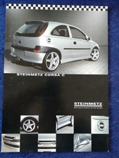 OPEL STEINMETZ Corsa C Prospekt Blatt 2001 deutsch englisch