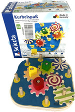 Selecta 62011 Kurbelspaß Motorik Kinder Spielzeug Holz Gebraucht R485