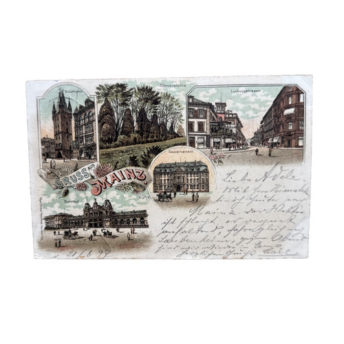 Ansichtskarte postkarte mainz - postkarte,