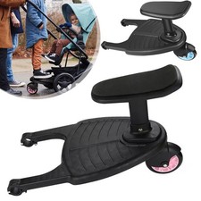 Universal Buggy Board mit Sitz Kiddy Board für Kinderwagen Stabiles Trittbrett