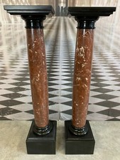 PAAR MARMOR SÄULEN UM 1880