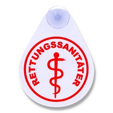 Autoplakette Rettungssanitäter