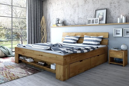 Futonbett massivholzbett sara - futonbett,