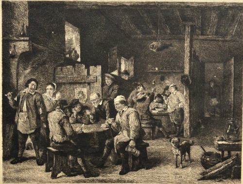 Interieur cabaret gravur eau - cabaret,