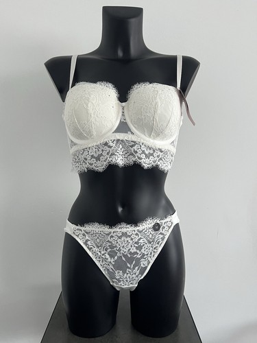 Weißes dessous set - weißes, longline