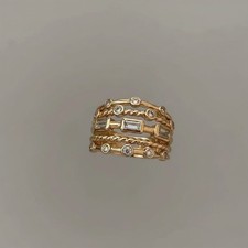💍Edelstahl Ring vergoldet