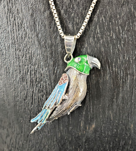 Schöne kette mit papagei - schöne,