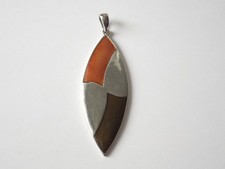 Anhänger silberfarben Email