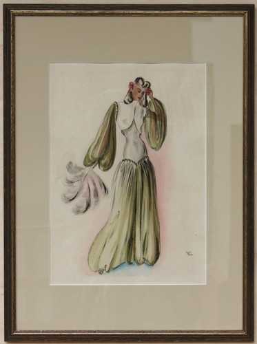 Aquarellierte modezeichnung - aquarellierte,