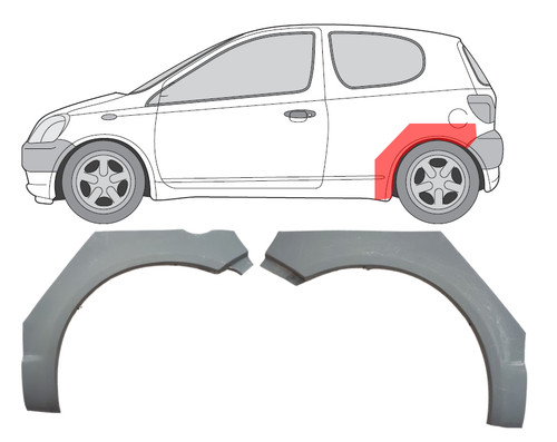 Für toyota yaris 1999 - für, 3