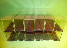 GABRIEL H0 12x 30cm Ganz-Klar-Vitrinen mit Verschluß / Vitrinen H0 #100 300 1