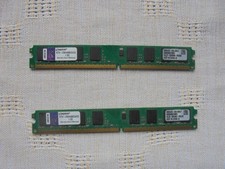 Kingston DDR2 RAM 800 MHZ 4GB (2x2GB) Kit CL6 flach