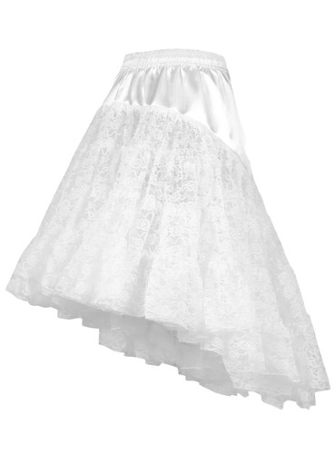 Petticoat mit schleppe weiß - petticoat,