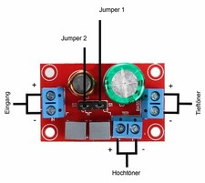 Frequenzweiche Spule Kondensator Weiche Tieftöner Hochtöner 150 Watt 4 - 8 Ohm 