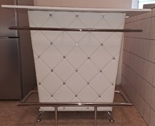 Hausbar,weiss und silber mit 2